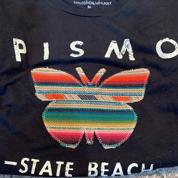 NWT Black Pismo State Beach Fitted T-Shirt - Picture 5 of 5